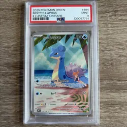 MISTY'S LAPRAS 2025 POKEMON DRI EN ILLUSTRATION RARE #194 PSA 9 - Image 1