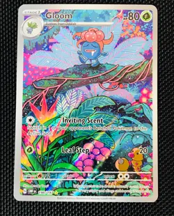 Gloom 198/197 SV03 Illustration Rare Full ArtObsidian Flames Holo Pokemon 🔥📈 - Image 1
