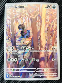 Deino 146/086 SV: White Flare Illustration Rare Holo Pokemon TCG 🔥📈 - Image 1