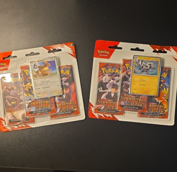 Pokemon S&V Destined Rivals 3 Booster Packs w/ Kangaskhan & Zebstrika Promo - Image 1