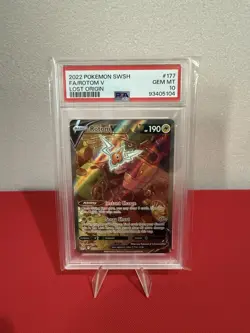 PSA 10 Rotom V Pokemon Lost Origin Alt Art 177/196 - Image 1