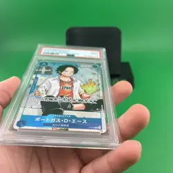 PSA 9 One Piece Japanese Portgas D. Ace P-074 Saikyo Jump May 2024 - Image 4