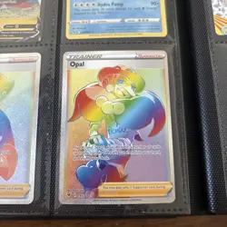 Pokemon Card Vivid Voltage Trainer Opal 197/185 Rainbow Secret Rare - Image 1