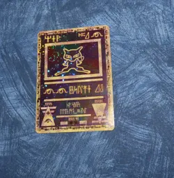 Pokemon Ancient Mew Movie Promo Holo WOTC card Swirl - Image 5