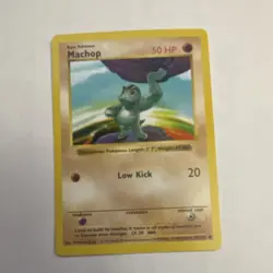 Pokemon Machop 50 HP Base Set Shadowless Common Regular 052/102 1999 TCG Card - Image 1