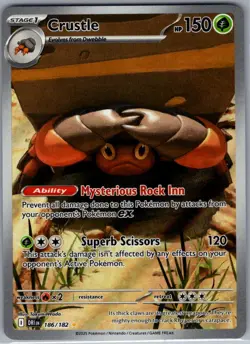 Crustle 186/182 SV10: Destined Rivals - Pokemon Card - NM - Image 1
