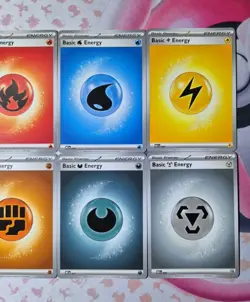 New Mega Evolution Energy Card Design Complete Non Holo Set Mee En 001 - 008 - Image 3