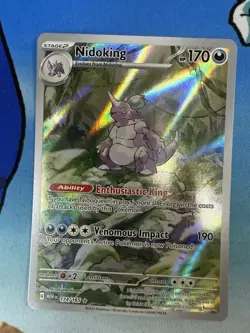 Nidoking 174/165 151 Scarlett Violet IR Holo 2023 Pokemon Card - Image 1