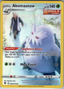 Abomasnow TG01/TG30 SWSH10: Astral Radiance Trainer Gallery - Pokemon Card - NM - Image 1