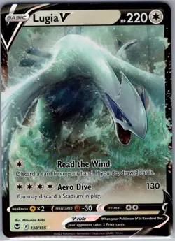 Lugia V 138/195 SWSH12: Silver Tempest - Pokemon Card - NM - Image 1