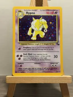 Pokemon Card Hypno 8/62 Fossil Holo Rare Unlimited 1999 Vintage wotc - Image 1