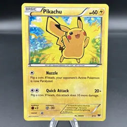 Pokemon Pikachu TCG Holo Card McDonald's Promo 5/12 LP - Image 1