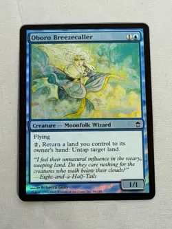 MTG FOIL Oboro Breezecaller Saviors of Kamigawa Magic the Gathering - Image 1