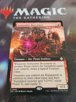 MTG. 2x Gemcutter Buccaneer. Extended Art. Lost Caverns of Ixalan. Pack Fresh - Image 1