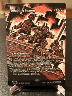 Doubling Season MTG TMNT Variant Kevin Eastman Art Universes Beyond NM - Image 1