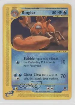 Kingler Pokemon e-Card Series Expedition #50 2002 - Image 1