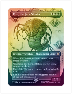 1x Koh, the Face Stealer, Borderless Art Foil, Magic MTG NM - Image 1