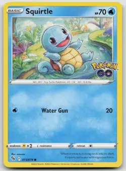 Squirtle 015/078 Pokemon GO Pokemon TCG Card - Image 1