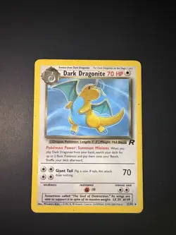 Pokemon TCG Dark Dragonite Team Rocket 22/82 70 HP Rare Regular Stage 2 English - Image 1