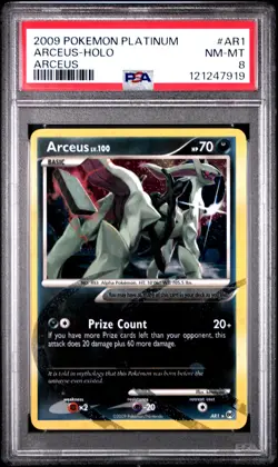2009 POKEMON PLATINUM ARCEUS #AR1 HOLO PSA 8 NM #121247919 - Image 1
