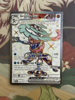 Greninja ex 198/167 Ultra Rare Full Art Twilight Masquerade Pokemon Card NM - Image 1