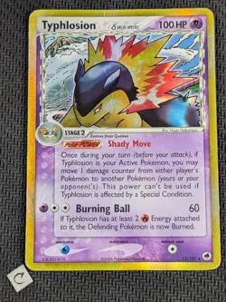 Typhlosion (Delta Species) 12/101 - Dragon Frontiers Holo Rare Pokemon TCG DMG - Image 1