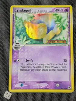 Cyndaquil (Delta Species) 45/101 - Dragon Frontiers Reverse Holo Pokemon MP - Image 1