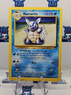 Pokemon Wartortle 42/102 Base Set LP - Image 1