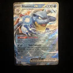 Pokemon TCG Blastoise EX 30/142 Stellar Crown Double Rare - Image 1