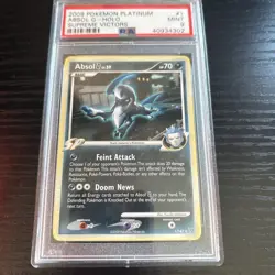 2009 Pokemon Platinum Supreme Victors Absol #1 Holo PSA 9 Mint - Image 1