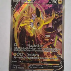 Pokemon TCG Jolteon V SWSH183 SWSH Promo Full Art Holo English 190 HP - Image 1