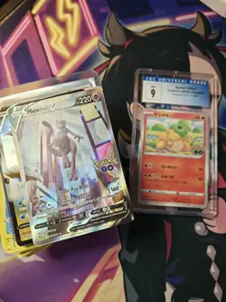 POKEMON GO LOT OF CARDS, MIX WITH A POKEMON GRADED CARD - Image 1