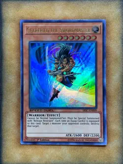 Yugioh Gearfried the Swordmaster SBSC-EN009 Speed Duel Ultra Rare 1st Ed NM - Image 1
