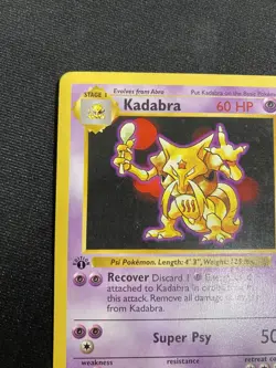 Kadabra 32/102 1st Edition Shadowless Uncommon Base Set LP/MP - Pokemon Card - Image 4