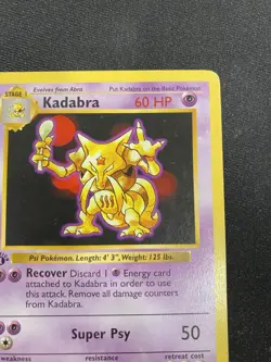 Kadabra 32/102 1st Edition Shadowless Uncommon Base Set LP/MP - Pokemon Card - Image 5
