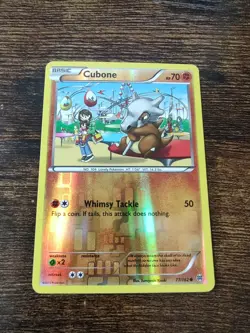 Pokemon Cubone 77/162 Breakthrough Reverse Holo Card NM-MINT - Image 1