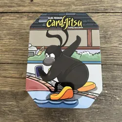 RARE HTF 2010 Disney Club Penguin Card-Jitsu Collector's Tin - Image 1