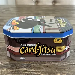 RARE HTF 2010 Disney Club Penguin Card-Jitsu Collector's Tin - Image 5