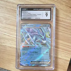 Pokemon CGC 9 Suicune ex 010/034 Trading Card Game Classic Holo EN 2023 - Image 1