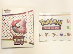 Pokemon Scarlet & Violet 151 - Mew Binder Only NO CARDS. Includes FREE poster - Image 1