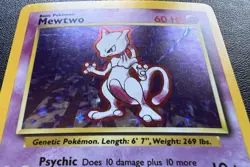 Pokemon TCG Base Set Mewtwo Holo Card 10/102 Vintage Rare LP Unlimited 1999 - Image 2