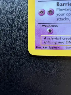 Pokemon TCG Base Set Mewtwo Holo Card 10/102 Vintage Rare LP Unlimited 1999 - Image 5