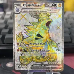 Pokemon TCG Tyranitar EX Obsidian Flames Ultra Rare Full Art Holo Card 211/197 - Image 2