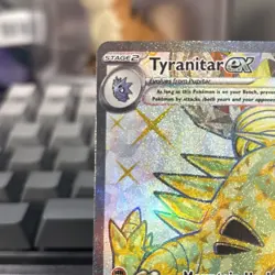 Pokemon TCG Tyranitar EX Obsidian Flames Ultra Rare Full Art Holo Card 211/197 - Image 3