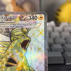 Pokemon TCG Tyranitar EX Obsidian Flames Ultra Rare Full Art Holo Card 211/197 - Image 4