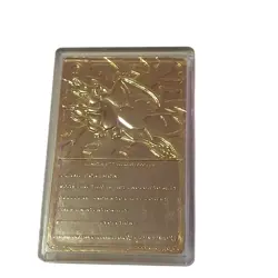 BURGER KING POKEMON LIMITED EDITION CHARIZARD 23K GOLD PLATED TRADING CARD - Image 2