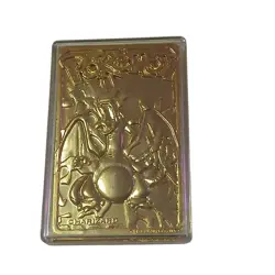 BURGER KING POKEMON LIMITED EDITION CHARIZARD 23K GOLD PLATED TRADING CARD - Image 3