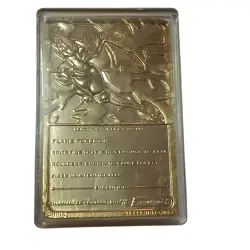 BURGER KING POKEMON LIMITED EDITION CHARIZARD 23K GOLD PLATED TRADING CARD - Image 4