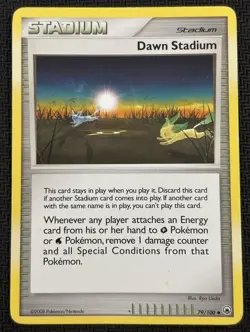 Dawn Stadium 79/100 Majestic Dawn Regular Leafeon & Glaceon Pokemon Card - HP - Image 1