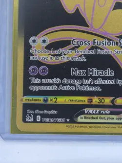 Pokemon TCG Mew VMAX TG30/TG30 Lost Origin Trainer Gallery Secret Rare Card - Image 2